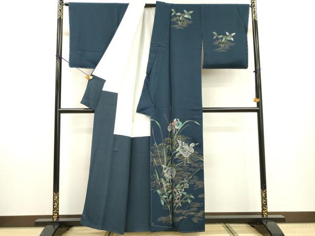 平和屋着物●訪問着　花鳥文　金銀彩　正絹　逸品　未使用　DABF2267fe