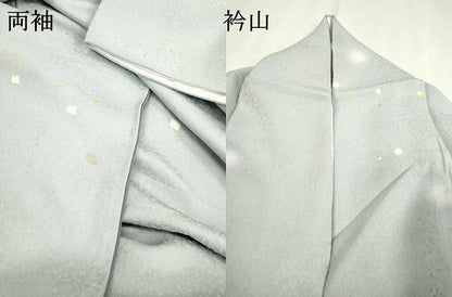 平和屋着物●上質な小紋　箔散らし　蛍暈し　金彩　正絹　逸品　DABF2275fe