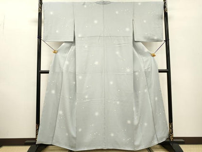 平和屋着物●上質な小紋　箔散らし　蛍暈し　金彩　正絹　逸品　DABF2275fe