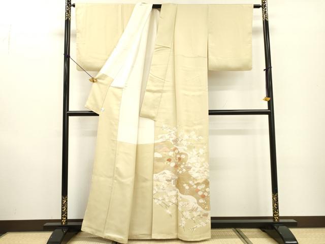 平和屋着物●豪華色留袖　駒刺繍　道長花松文　金彩　鈴乃屋扱い　正絹　逸品　DABF2278fe