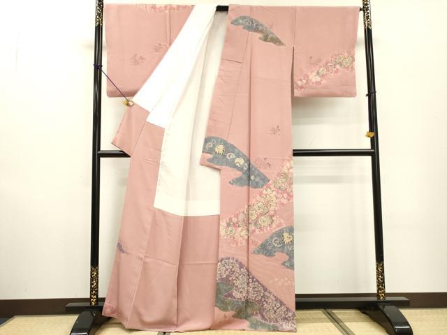 平和屋着物●十日町　名門　滝泰謹製　訪問着　絞り　辻が花　金彩　正絹　逸品　DABF2283fe