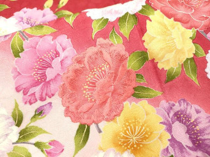 平和屋着物●豪華振袖　刺繍　枝垂れ花　暈し染　正絹　逸品　DABF2284fe