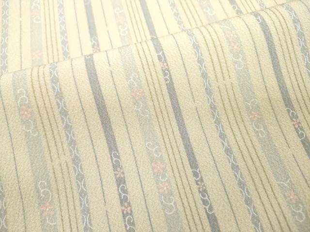 平和屋着物●小紋　花唐草間道　洗える着物　DABF2292fe
