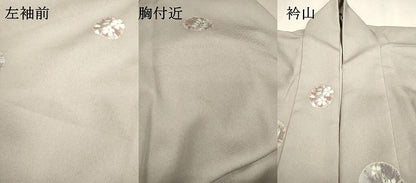平和屋着物●小紋　胴抜き仕立て　花丸文　金彩　洗える着物　DABF2295fe