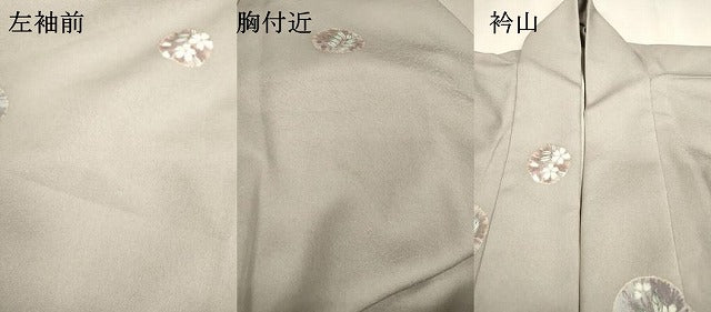 平和屋着物●小紋　胴抜き仕立て　花丸文　金彩　洗える着物　DABF2295fe