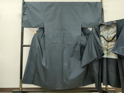 平和屋着物●男性　本場大島紬　アンサンブル　100亀甲　総詰め　正絹　逸品　DABF2296fe