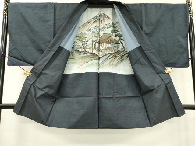 平和屋着物●男性　本場大島紬　アンサンブル　100亀甲　総詰め　正絹　逸品　DABF2296fe