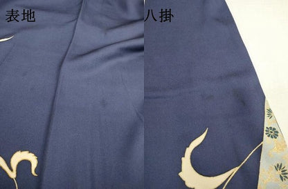 平和屋着物●訪問着　駒刺繍　橘花唐草文　金彩　正絹　逸品　DABF2304fe