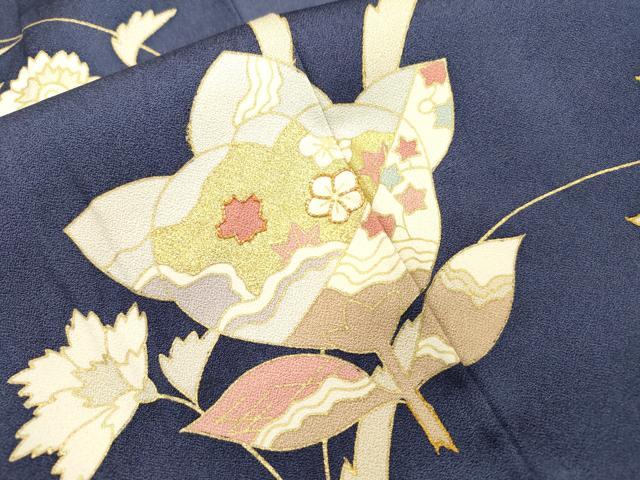 平和屋着物●訪問着　駒刺繍　橘花唐草文　金彩　正絹　逸品　DABF2304fe