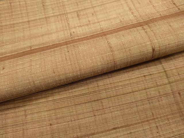 平和屋着物●上質な紬　横段文　正絹　逸品　未使用　DABF2305fe