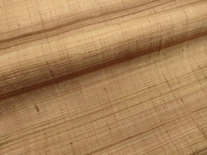 平和屋着物●上質な紬　横段文　正絹　逸品　未使用　DABF2305fe