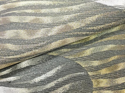平和屋着物▽六通柄袋帯　スリーシーズン　春夏秋　流水文　金銀糸　正絹　逸品　DABF2331fe