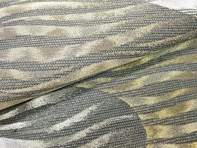 平和屋着物▽六通柄袋帯　スリーシーズン　春夏秋　流水文　金銀糸　正絹　逸品　DABF2331fe