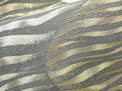 平和屋着物▽六通柄袋帯　スリーシーズン　春夏秋　流水文　金銀糸　正絹　逸品　DABF2331fe