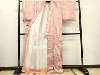 平和屋着物▼色留訪問着　総刺繍　鼓文　暈し染　正絹　逸品　DABF2365fe