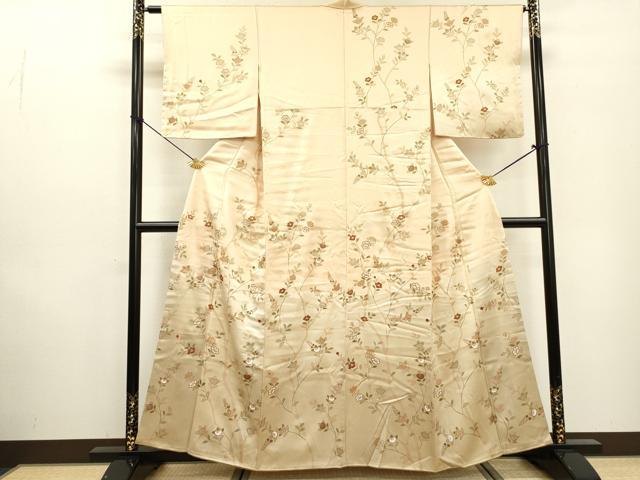 平和屋着物▼訪問着　駒刺繍　橘　暈し染　金彩　正絹　逸品　DABF2382fe