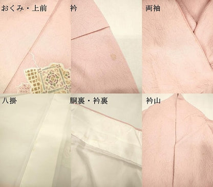 平和屋着物▼中国三大刺繍　スワトウ刺繍　汕頭刺繍　総刺繍　訪問着　天井正倉院花文　暈し染　正絹　逸品　DABF2391fe