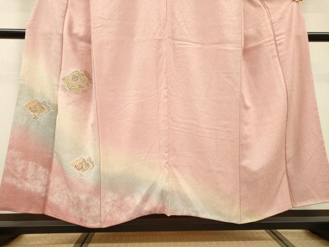 平和屋着物▼中国三大刺繍　スワトウ刺繍　汕頭刺繍　総刺繍　訪問着　天井正倉院花文　暈し染　正絹　逸品　DABF2391fe