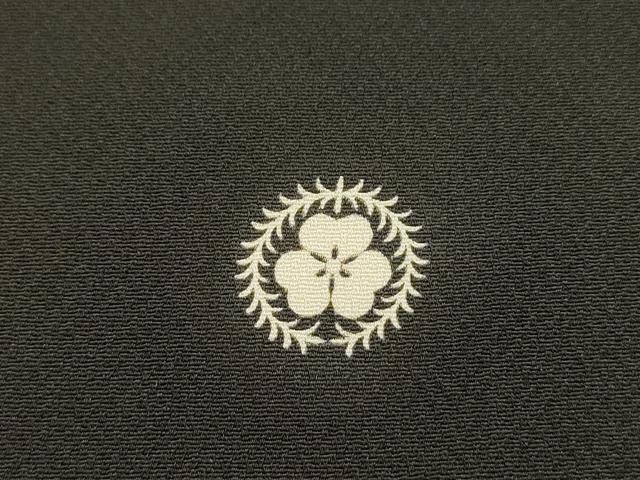 平和屋着物▼中国三大刺繍　相良刺繍　黒留袖　駒刺繍　向かい鳥花唐草文　暈し染　金彩　正絹　逸品　DABF2398fe