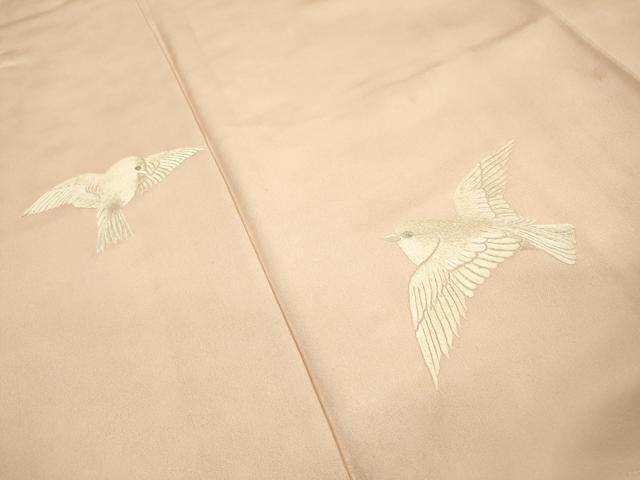 平和屋着物▼訪問着　総刺繍　飛鳥花文　正絹　逸品　DABF2403fe
