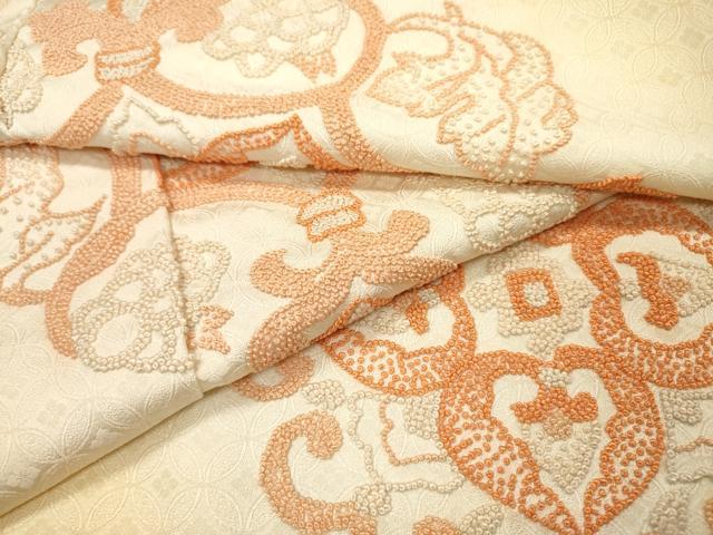 平和屋着物▼中国三大刺繍 相良刺繍 総刺繍 色留訪問着 正倉院 暈し染 正絹 逸品 DABF2424fe