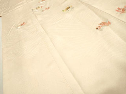 平和屋着物▼訪問着 総刺繍 鴛鴦 正絹 逸品 DABF2429fe