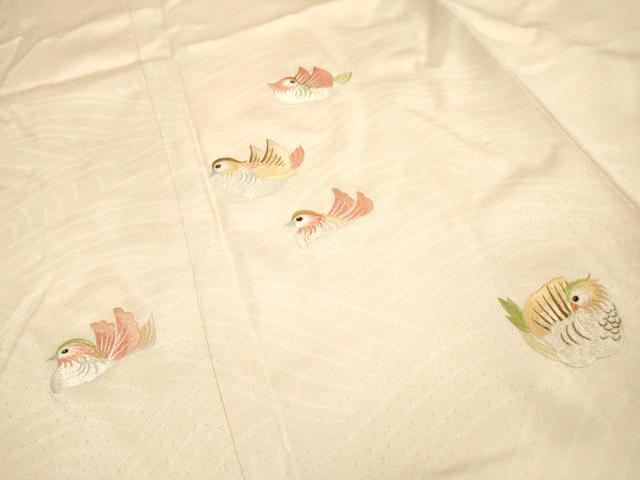 平和屋着物▼訪問着 総刺繍 鴛鴦 正絹 逸品 DABF2429fe