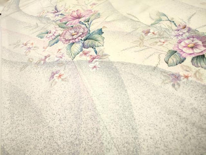 平和屋着物▼訪問着 手描き 草花 正絹 逸品 DABF2430fe