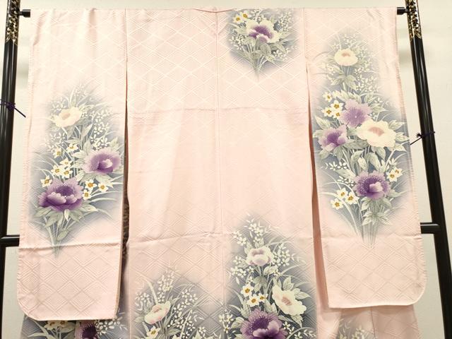 平和屋着物▼豪華振袖 手描き 草花 暈し染 正絹 逸品 DABF2449fe