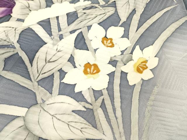 平和屋着物▼豪華振袖 手描き 草花 暈し染 正絹 逸品 DABF2449fe