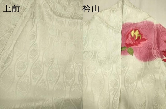 平和屋着物▼豪華振袖 総刺繍 薔薇 金銀糸 正絹 逸品 DABF2456fe