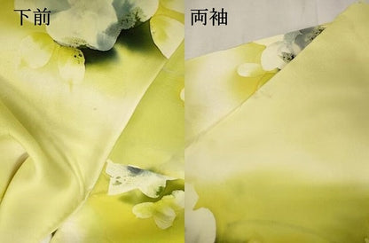 平和屋着物▼上質な小紋 地紋起こし 枝花 暈し染 正絹 逸品 DABF2472fe
