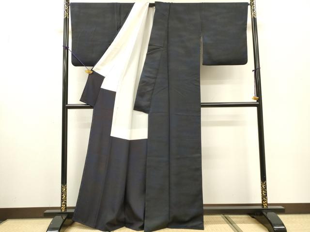平和屋着物▼上質な小紋 霞文 暈し染 正絹 逸品 DABF2489fe