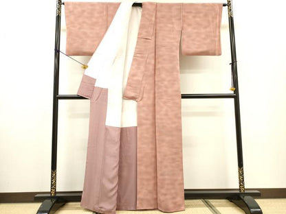 平和屋着物▼上質な小紋 霞文 暈し染 正絹 逸品 DABF2497fe