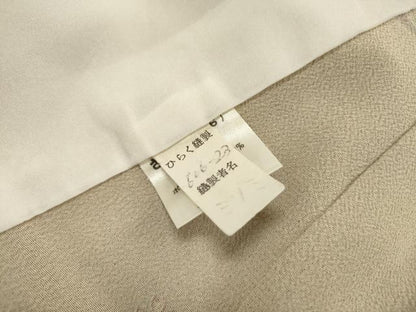 平和屋着物▽小紋　単衣　枝花松文　さんび謹製　洗える着物　DABF2530fe