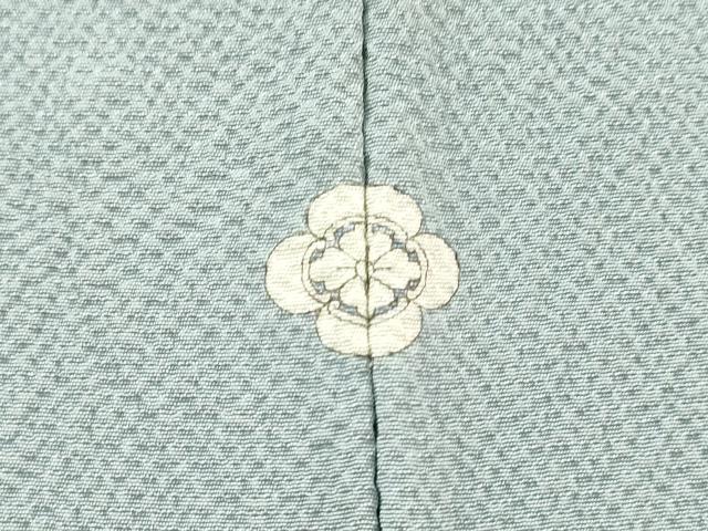 平和屋着物▽上質な色無地　単衣　秘色色　正絹　逸品　DABF2536fe