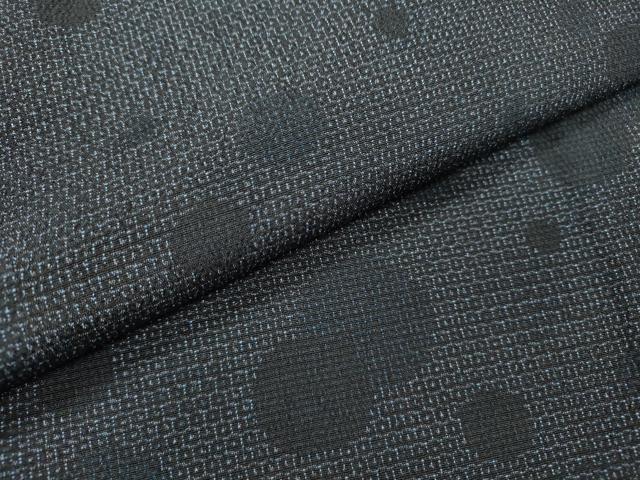 平和屋着物▽本塩沢　訪問着　単衣　110亀甲　丸文　正絹　逸品　DABF2542fe