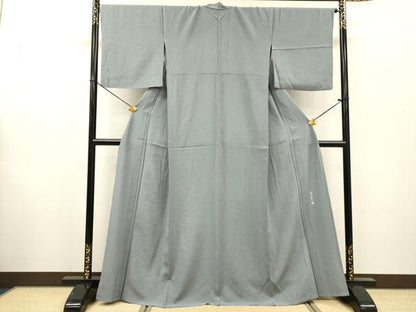 平和屋着物▽庭野三樹夫　江戸小紋　単衣　角通し　正絹　逸品　DABF2544fe