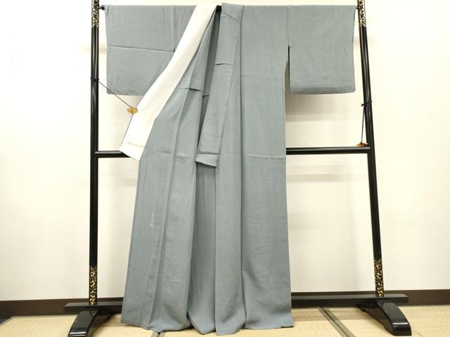 平和屋着物▽庭野三樹夫　江戸小紋　単衣　角通し　正絹　逸品　DABF2544fe