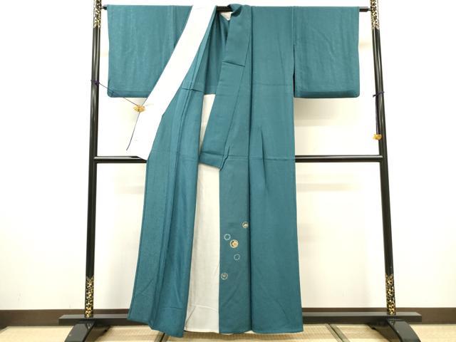 平和屋着物▽豪華色留袖　単衣　総刺繍　花唐草地紋　雪輪花文　金糸　正絹　逸品　DABF2555fe