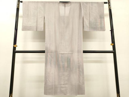 平和屋着物▽道行コート　スリーシーズン　春夏秋　塵除け　霞文　ロング丈　正絹　逸品　DABF2561fe