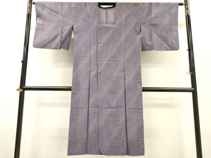 平和屋着物▽道行コート　スリーシーズン　春夏秋　塵除け　霞文　ロング丈　正絹　逸品　DABF2563fe