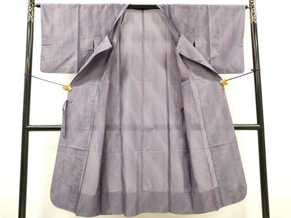平和屋着物▽道行コート　スリーシーズン　春夏秋　塵除け　霞文　ロング丈　正絹　逸品　DABF2563fe