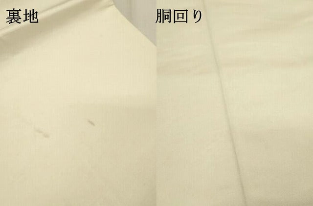平和屋着物▼太鼓柄袋帯　作家物　押し花　草花文　銀彩　引箔　正絹　逸品　DABF2654fe