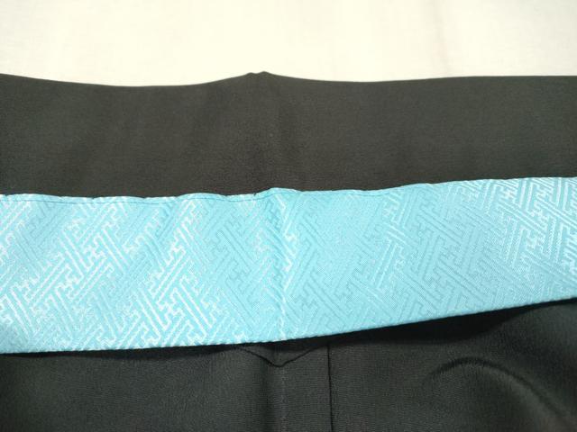 平和屋着物▽訪問着　単衣　流水花文　暈し染　黒地　銀彩　洗える着物　DABF2665fe