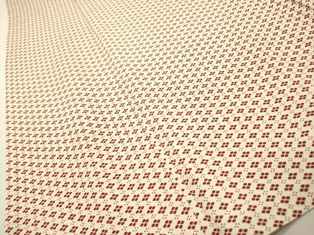 平和屋着物▽上質な小紋　単衣　菱文　やまと誂製　正絹　逸品　DABF2670fe