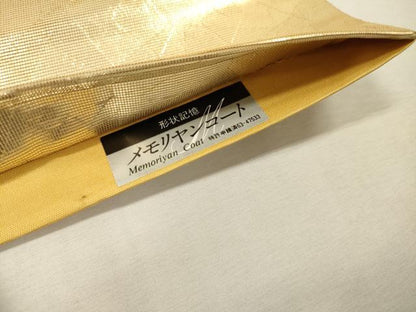 平和屋着物▼太鼓柄袋帯　螺鈿箔　手描き　人物文　金彩　正絹　逸品　DABF2723fe