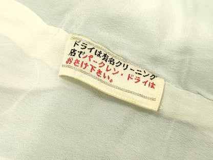 平和屋着物▼訪問着　霞花菱文　暈し染　銀通し地　正絹　逸品　未使用　DABF2747fe