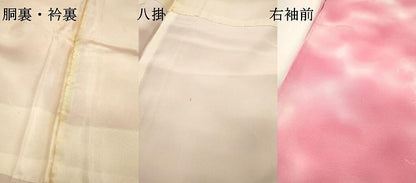 平和屋着物▼上質な小紋　地紋起こし　草花　暈し染　正絹　逸品　DABF2902fe