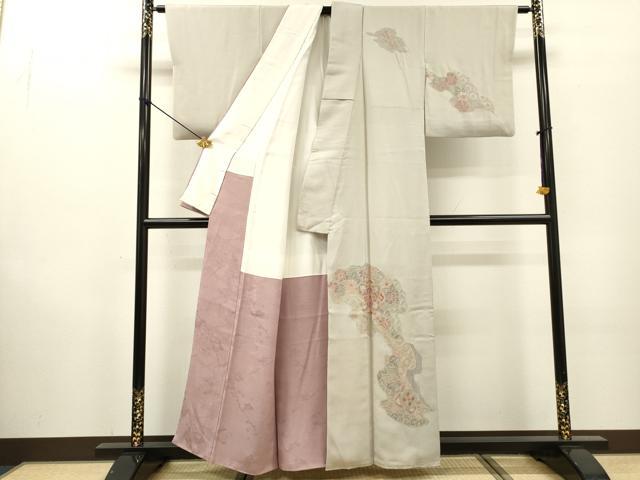 平和屋着物▼中国三大刺繍　スワトウ刺繍　汕頭刺繍　相良刺繍　総刺繍　訪問着　道長吉祥花文　正絹　逸品　DABF2932fe